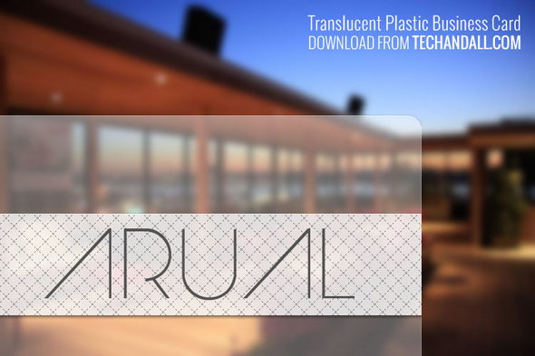 Translucent Plastic Business Card