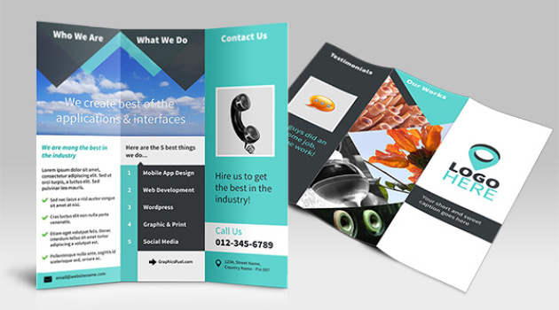 Tri-Fold Brochure PSD Mockup