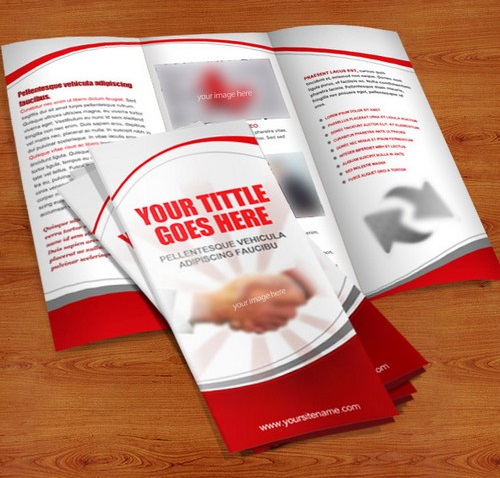Tri Fold Brochure PSD Template