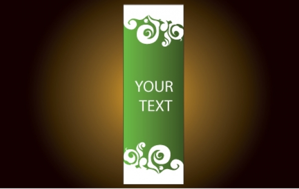 Vector Brochure Design with Swirls