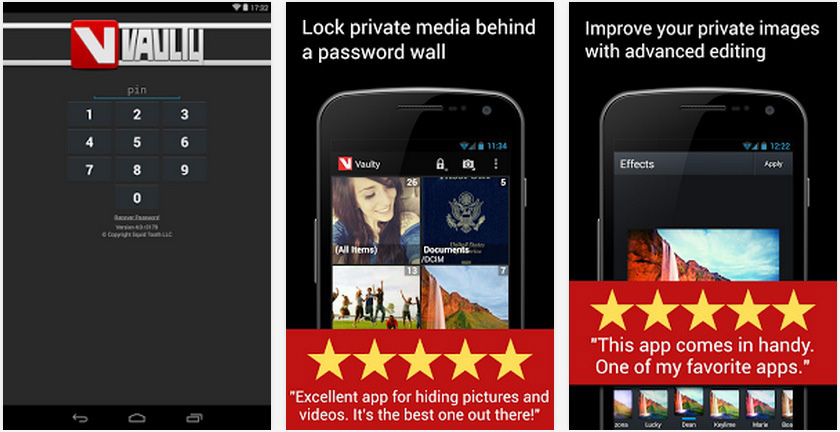 Hide Pictures in Vaulty