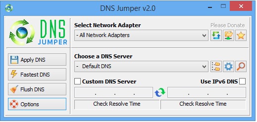 Screenshot of Dns Jumper v2.0