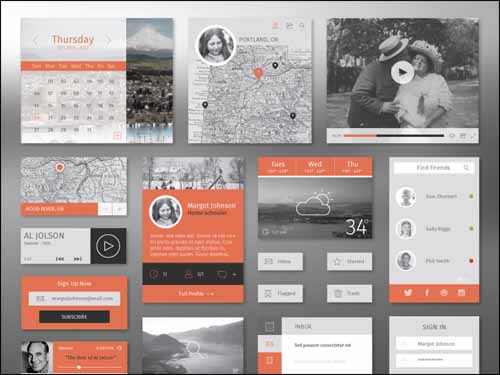 Flat_Winter_Free_Photoshop_PSD_UI_Kit