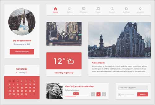 Free_Flat_PSD_UI_Kit