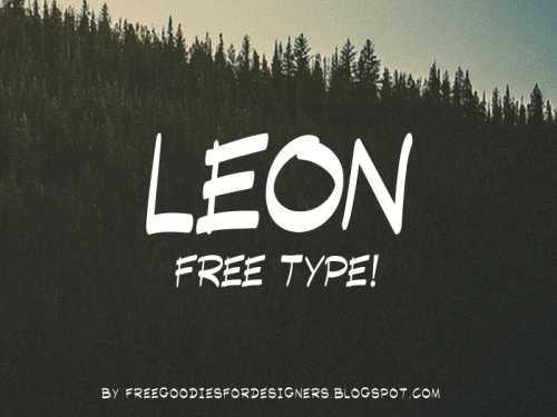 LEON FREE FONT BY MARCELO REIS MELO