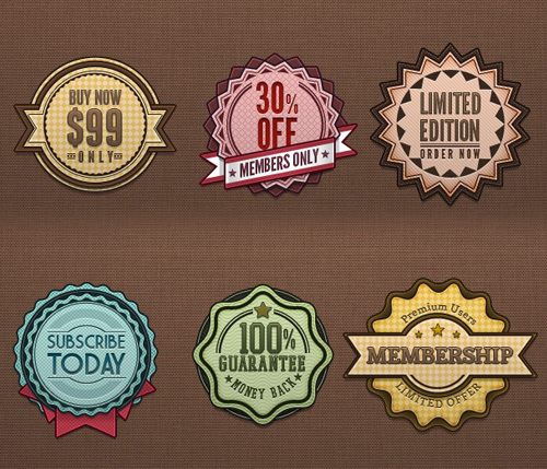 Retro Badges Vintage