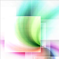 A colored swirl of light