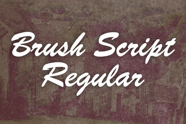 BRUSH SCRIPT REGULAR