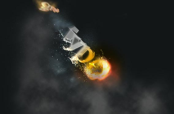 Create a Spectacular Flaming Meteor Effect on Text