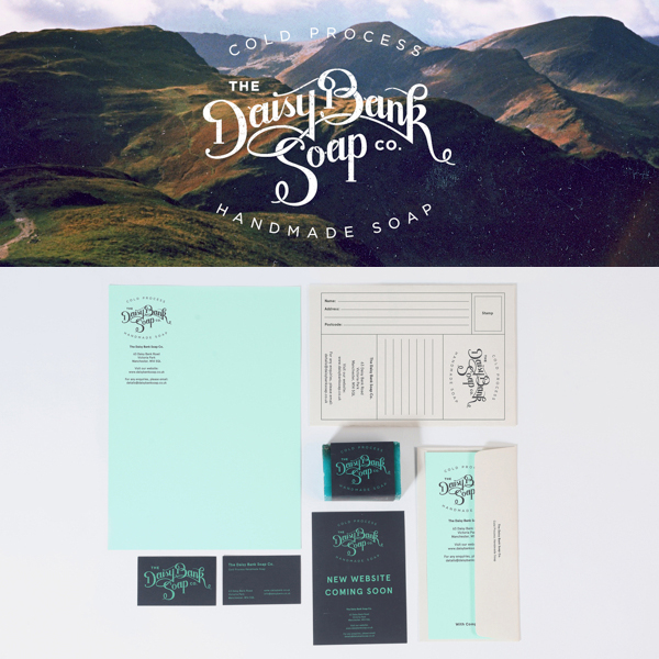 Daisy Bank Soap Co. stationery design