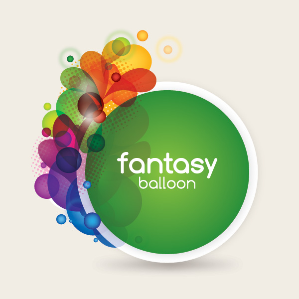 Fantasy Balloon Vector Graphic