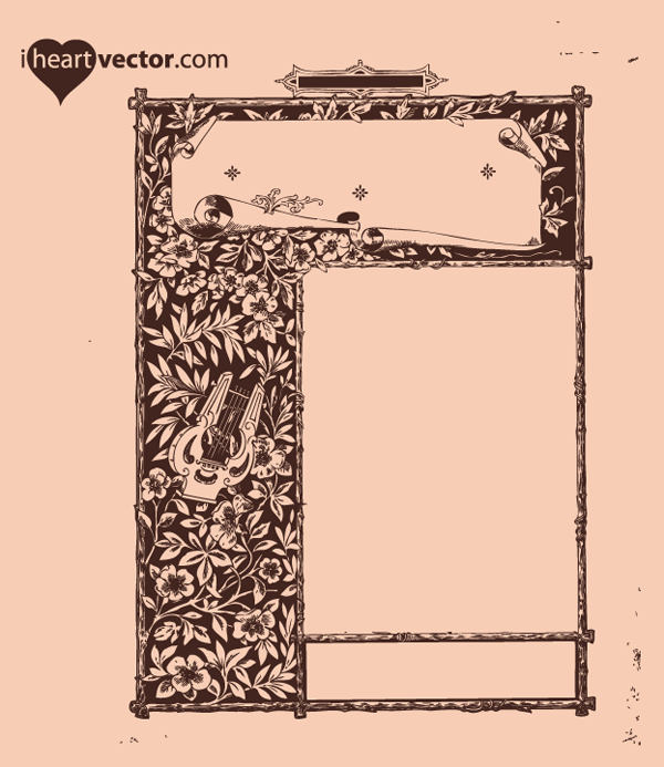 Free Antique Frame Vector Graphic