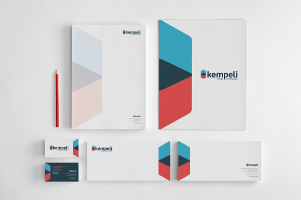 Kempeli rebranding stationery