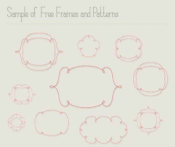 Matilde Frames & Free Font Pack