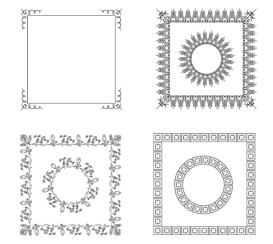 Vector Frame Borders