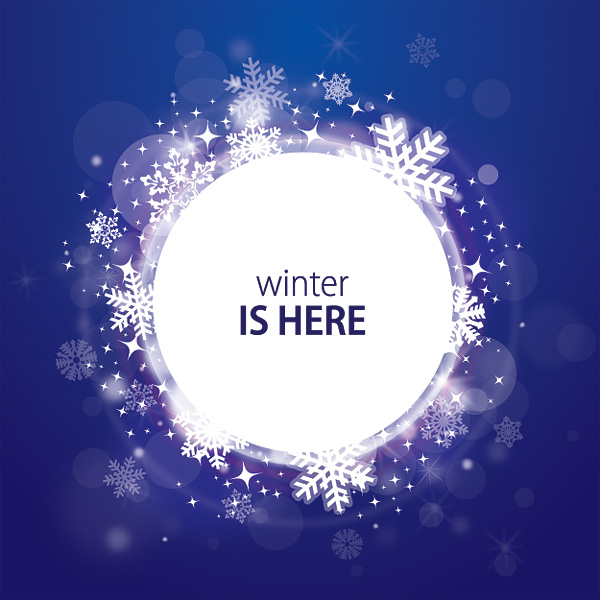 Winter Is Here Vector Graphic