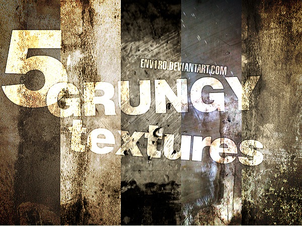 5 Grungy (Wall:Plain:Rust) Textures