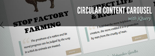 Circular Content Carousel with jQuery