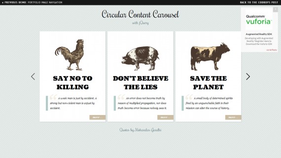 Circular Content Carousel