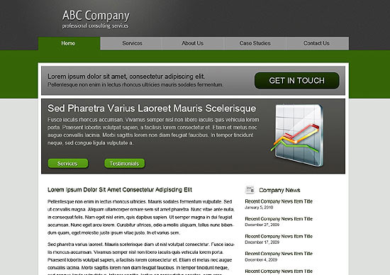 Code a Corporate Website from a Photoshop Design