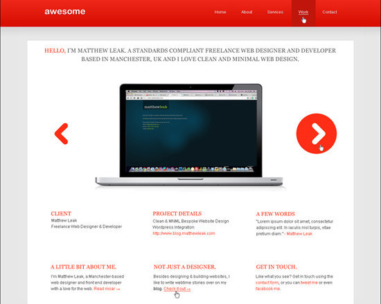 Code an Awesome Minimal Design from PSD to XHTML & CSS
