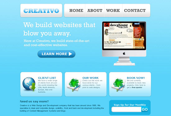 Coding a Clean Web 20 Style Web Design From Photoshop