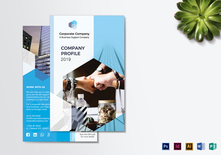 Company-Profile-Bi-Fold-Brochure-Template