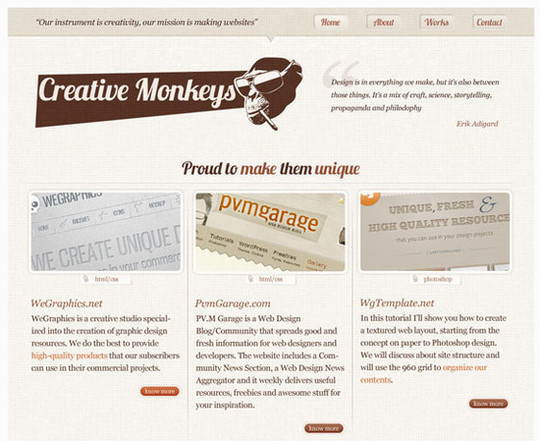 Create a lovely textured web design from Photoshop to HTML-CSS