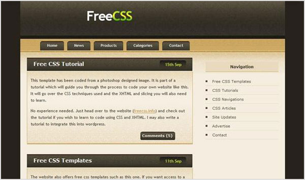 Css Template Tutorial