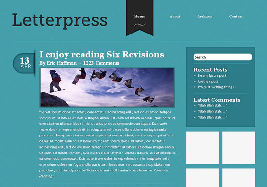 Elegant and Simple CSS3 Web Layout