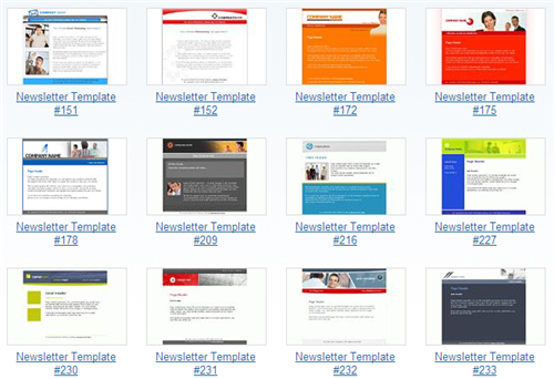 Interspire – 30 Free Newsletter templates
