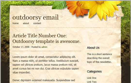 Outdoorsy Template
