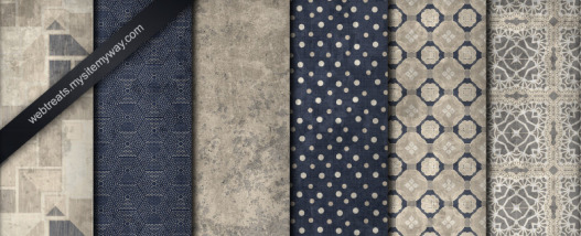 White Washed Blue and Beige Grunge Patterns