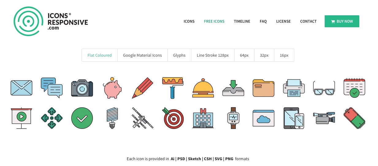Screen Shot of iconsresponsive.com