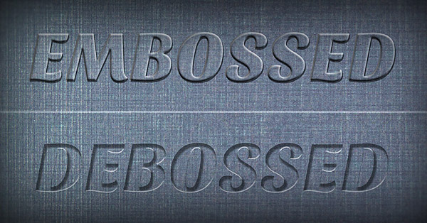 Create a Realistic Emboss/Deboss Effect