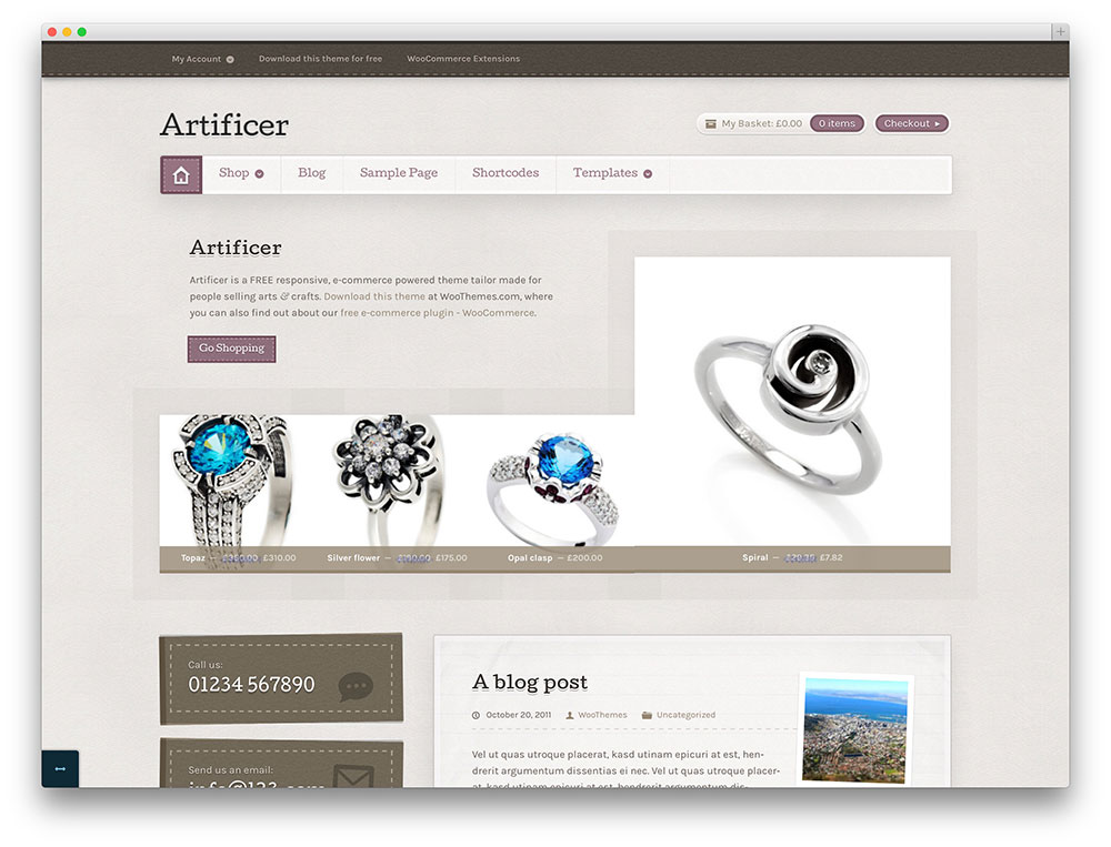 Artificer-wordpress-theme