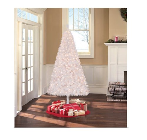 white christmas tree pre-lit