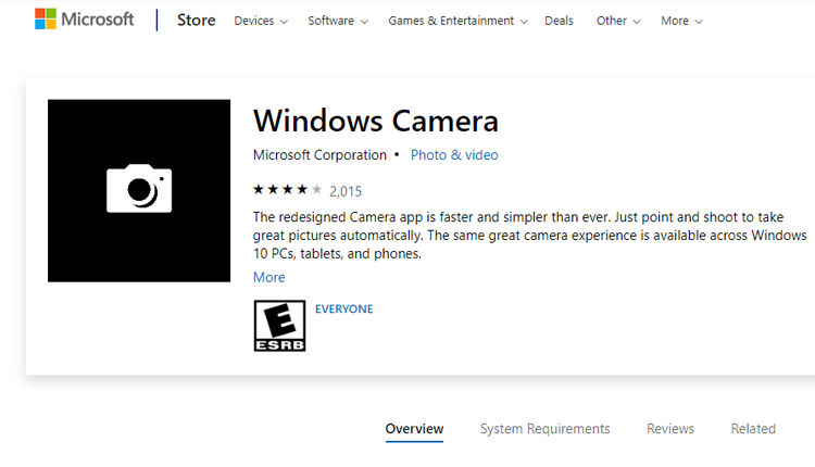 Windows Camera