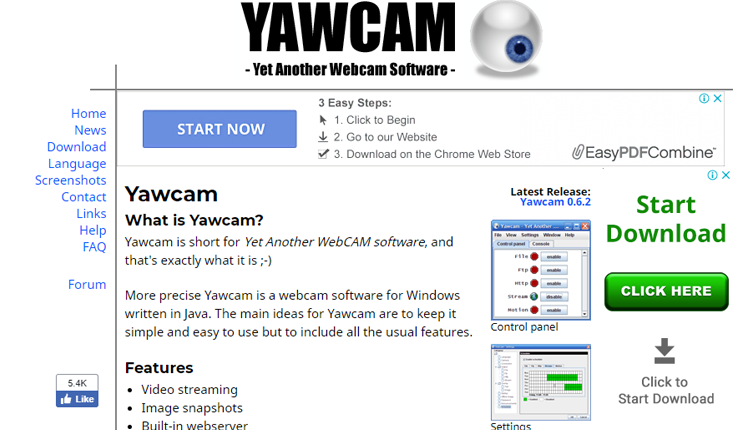 Yawcam