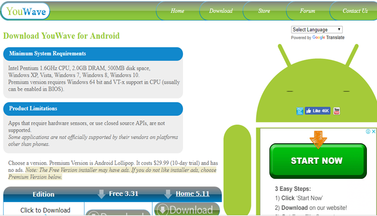 YouWave Android Emulator