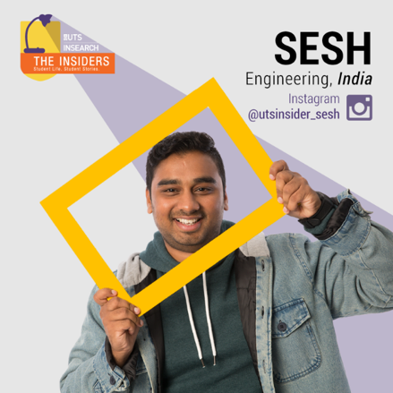 Sesh, Engineering student at UTS
