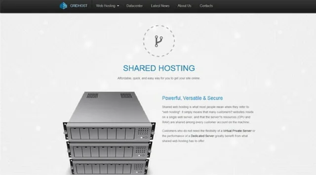 GridHost Hosting Theme