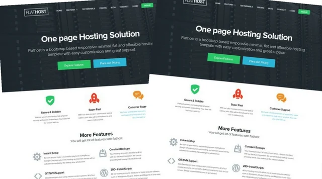 FlatHost Pro Hosting Template