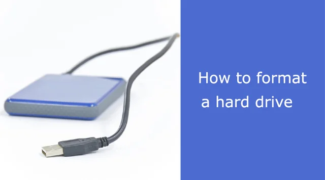 How to format a hard drive