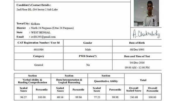Meet Avidipto Chakraborty who scored 100 percentile in CAT 2016