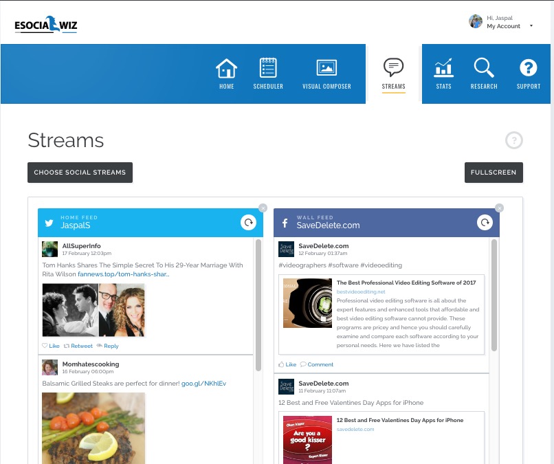 social streams