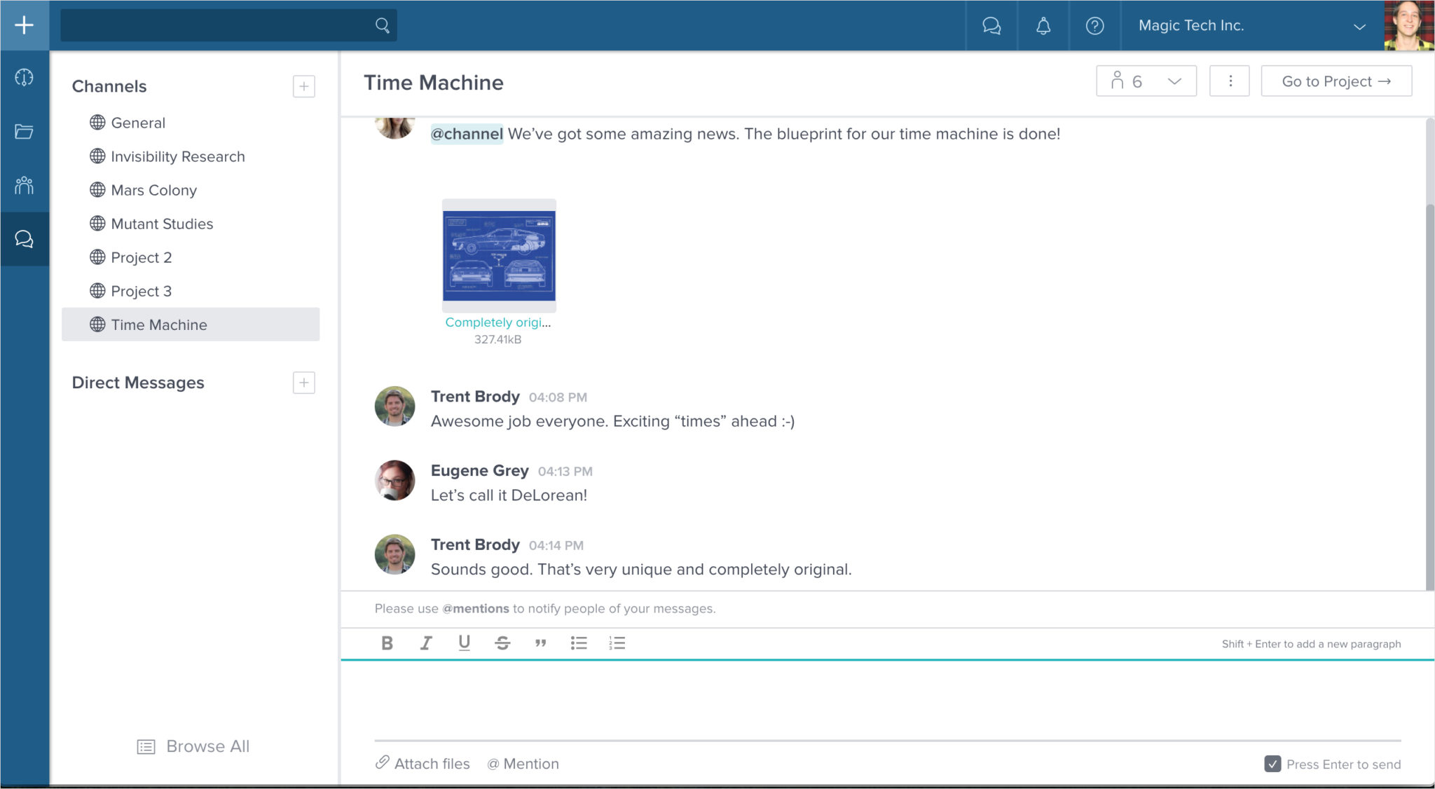 Taskworld Instant Communication