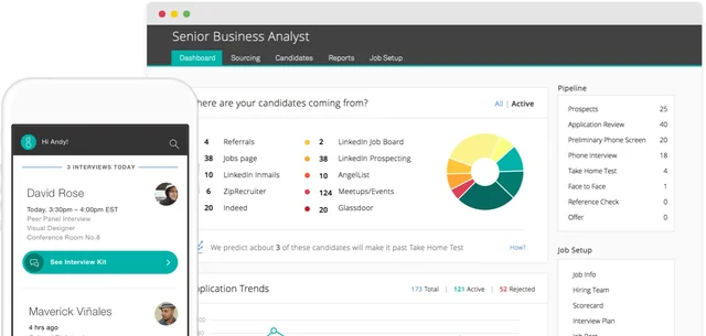 Greenhouse applicant tracking system and recruiting software