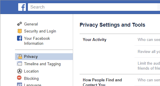 Adjusting Your Privacy Settings