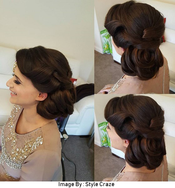 Elegant twisted side bun